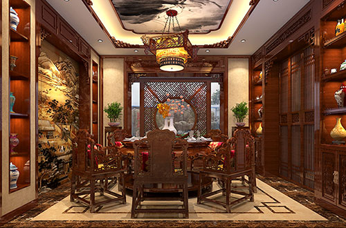 合川温馨雅致的古典中式家庭装修设计效果图